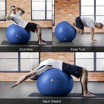 ROMIX Anti-Burst Exercise Ball with Pump