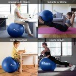 ROMIX Anti-Burst Exercise Ball with Pump