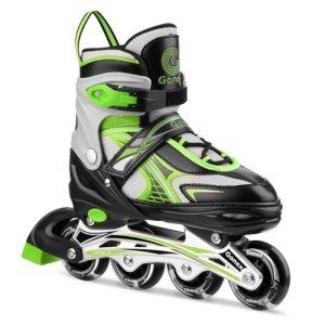 Gonex Kids' Adjustable Inline Skates with Lights