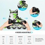 Gonex Kids' Adjustable Inline Skates with Lights