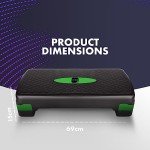 KAYMAN Adjustable Exercise Step for Home Workouts