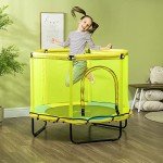 Kids Safe Trampoline with Enclosure - 4.6FT