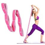 Abeillo Elastic Yoga Stretching Strap with Loops