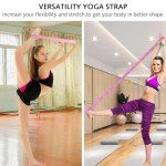 Abeillo Elastic Yoga Stretching Strap with Loops