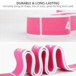 Abeillo Elastic Yoga Stretching Strap with Loops