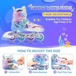 Adjustable Light-Up Inline Skates for Kids