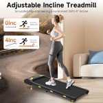 3-in-1 Incline Walking Pad Treadmill for Home