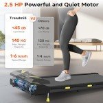 3-in-1 Incline Walking Pad Treadmill for Home