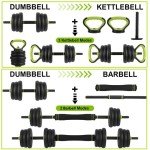 Adjustable 4-in-1 Dumbbell Set - 88LBS