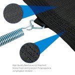 SereneLife 8ft-12ft Safe Kids Trampoline with Net