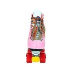 Moxi Rainbow Rider Quad Roller Skates - Pink Heart