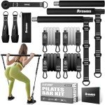 Adjustable Pilates Bar Kit with Resistance Bands