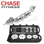 50kg Chromed Cast Iron Barbell Dumbbell Set