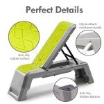 Leikefitness Adjustable Aerobic Deck and Dumbbell Bench