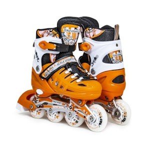 Adjustable Light-Up Roller Skates for All Ages