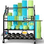 Home Gym Dumbbell and Equipment Storage Rack