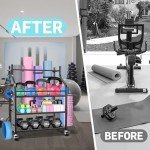 Home Gym Dumbbell and Equipment Storage Rack
