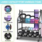 Home Gym Dumbbell and Equipment Storage Rack