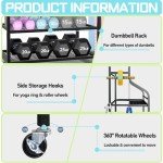 Home Gym Dumbbell and Equipment Storage Rack