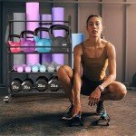 Home Gym Dumbbell and Equipment Storage Rack