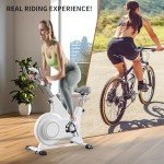 Silent Indoor Cycling Bike with Heart Rate Monitor