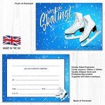 Ice Skating Party Invitations - A6 Double Sided Cards