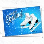 Ice Skating Party Invitations - A6 Double Sided Cards