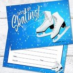 Ice Skating Party Invitations - A6 Double Sided Cards