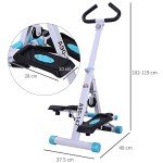 HOMCOM Stepper with Handle for Home Fitness