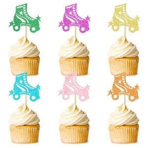 Roller Skate Cupcake Toppers – 24 Pack