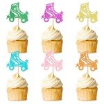 Roller Skate Cupcake Toppers – 24 Pack