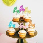 Roller Skate Cupcake Toppers – 24 Pack