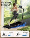 UMAY 2-in-1 Foldable Walking Pad Treadmill
