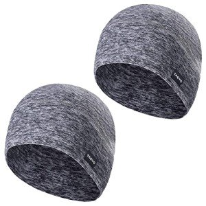 Winter Thermal Fleece Running Hat Beanie Cap Duo