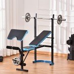 Adjustable Weight Bench with Leg Developer for Home Gym