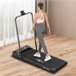 Foldable Motorized Walking Pad Treadmill for Home