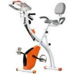 HOMCOM 2-in-1 Folding Exercise Bike with LCD Display