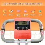 HOMCOM 2-in-1 Folding Exercise Bike with LCD Display