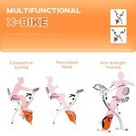 HOMCOM 2-in-1 Folding Exercise Bike with LCD Display