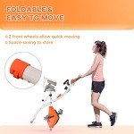 HOMCOM 2-in-1 Folding Exercise Bike with LCD Display