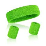 Retro 80s Sweatbands Set for Workouts