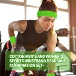 Retro 80s Sweatbands Set for Workouts