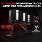 PASYOU Adjustable Foldable Weight Bench for Home Gym