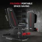 PASYOU Adjustable Foldable Weight Bench for Home Gym
