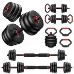 Adjustable 70lbs Dumbbell Set for Home Fitness