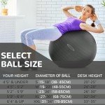 Anti-Burst Slip Resistant Fitness and Yoga Ball