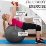 Anti-Burst Slip Resistant Fitness and Yoga Ball