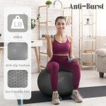 Anti-Burst Slip Resistant Fitness and Yoga Ball