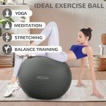 Anti-Burst Slip Resistant Fitness and Yoga Ball