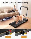UREVO 2 in 1 Foldable Walking Pad Treadmill